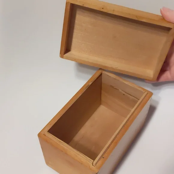 The Redbird Line Canister Recipe Box VTG Japanese Wood Box - Picture 9 of 9